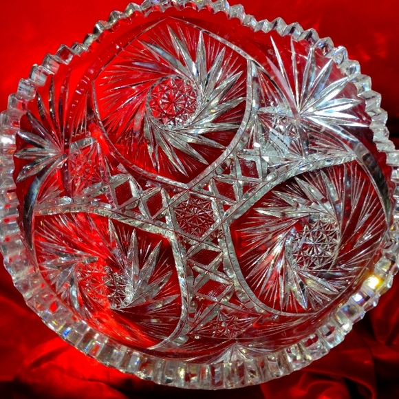 24%PbO Lead Crystal Bowl - Picture 1 of 14